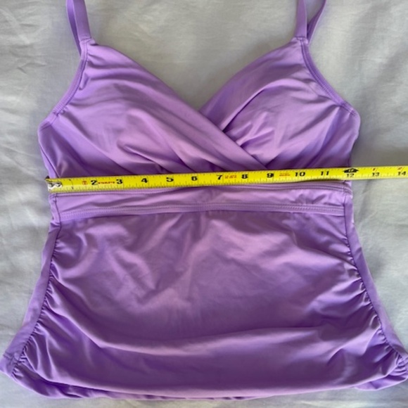 Anne Cole NWOT Underwire Triangle TANKINI TOP, "Amethyst" 💜32DD/34D NEVER WORN - Picture 4 of 7